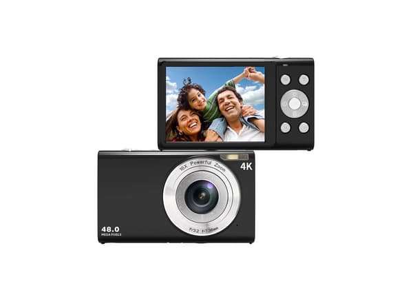 Digital kamera 4K 48 MP black camera+32GB memory card