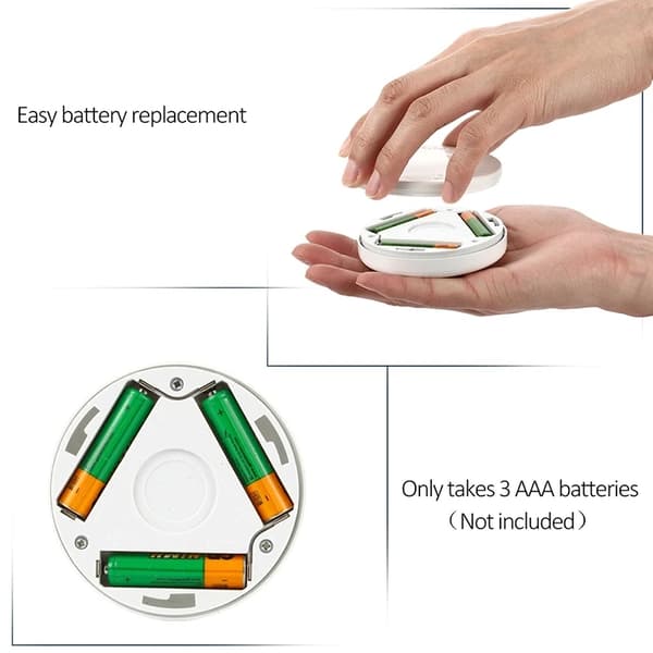 6 LED PIR-sensor rörelseaktiverad varmvit vägglampa - 4pack silver