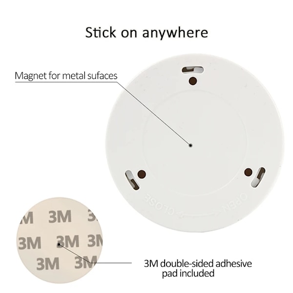 6 LED rörelseaktiverad kallvit vägglampa - 2pack vit