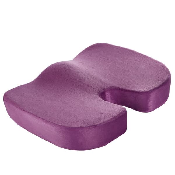 Sittdyna i memoryskum med mjukt och fluffigt överdrag black