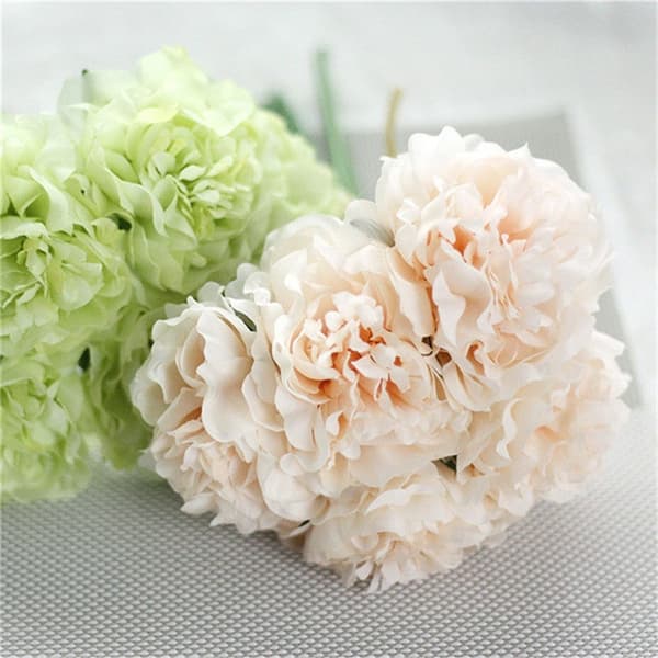 Konstgjord blomsterbukett light peach