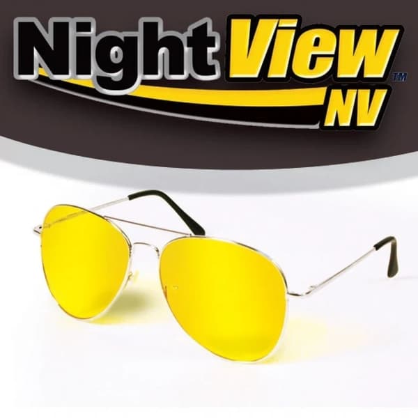 Night view driving glasses yellow 1pcs