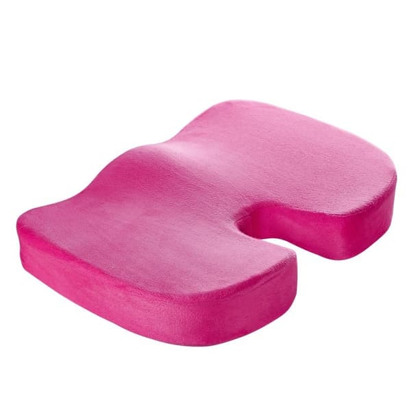 Sittdyna i memoryskum med mjukt och fluffigt överdrag black