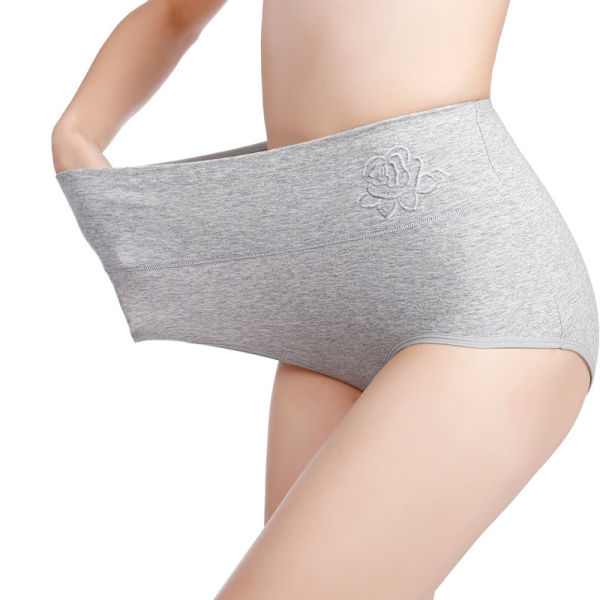 Hög midja rosdetalj damunderkläder - 6pack Euro L