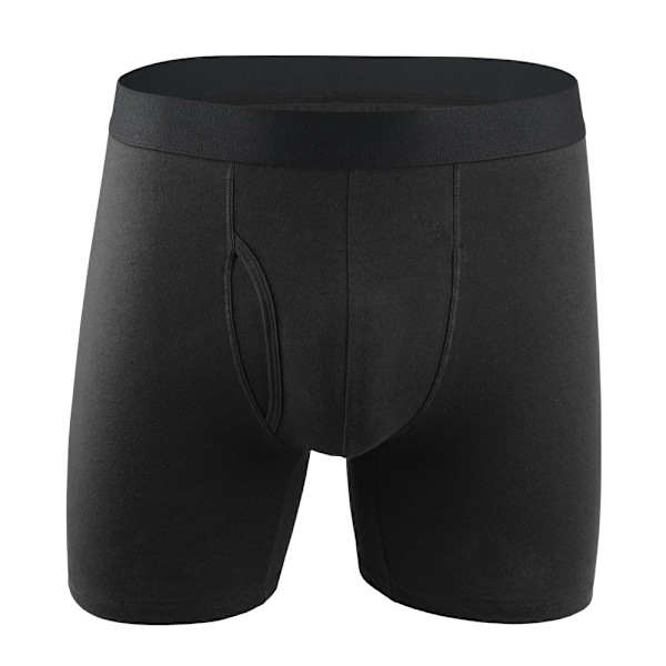 Bekväma långa boxershorts - 3pack svart Black Euro L