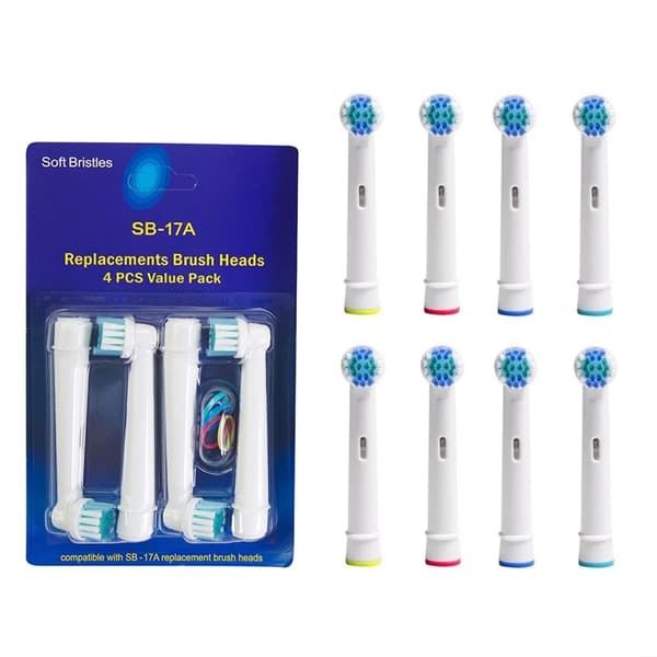 Utbytesborsthuvuden till Oral-B-tandborste – 4-pack