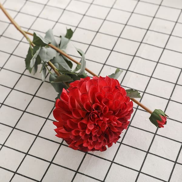 Konstgjorda prästkrageblommor – 2-pack red