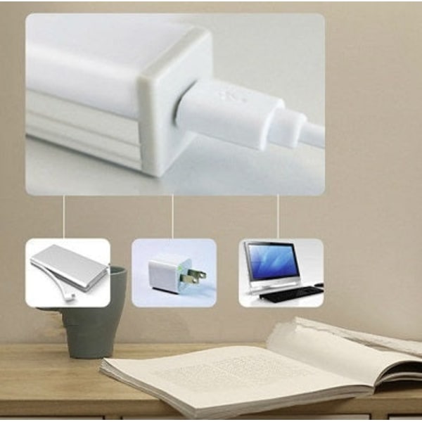 Trådlös USB uppladdningsbar rörelsesensorlampa warm white 10cm