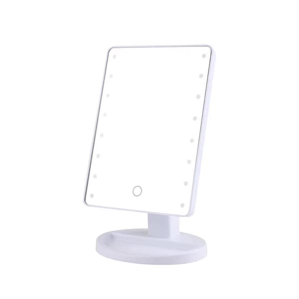 Sminkspegel med LED-belysning pink