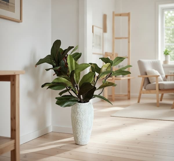 Konstgjord Magnolia Blomkvist Green 2pcs