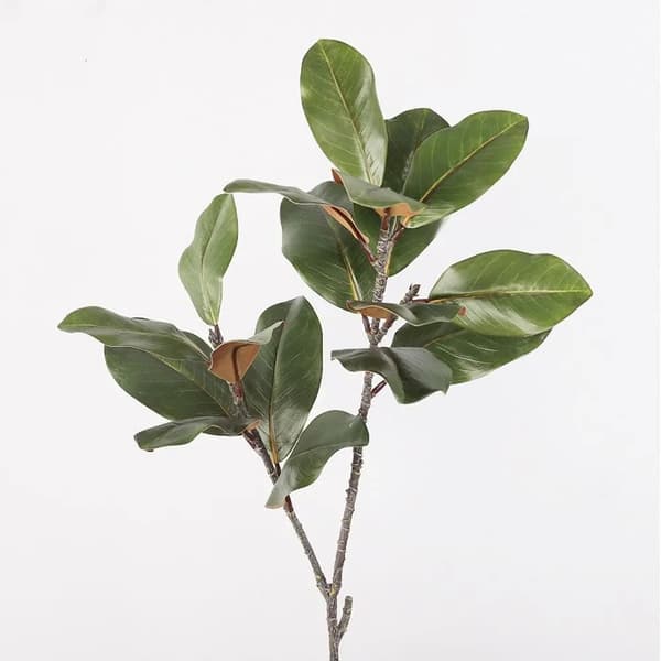 Konstgjord Magnolia Blomkvist Green 2pcs