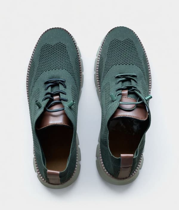 Casual sneakers för män i mesh white
