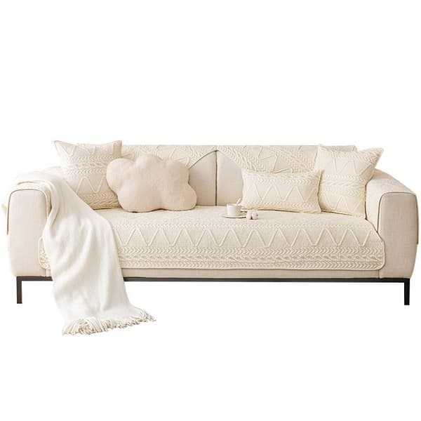 One piece protective sofa furniture cover grå S