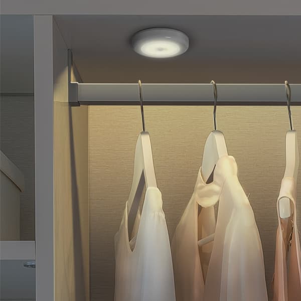 6 LED PIR-sensor rörelseaktiverad kallvit vägglampa - 4pack silver