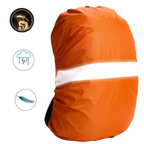 Reflekterande ryggsäck regnskydd - 60L kapacitet Orange