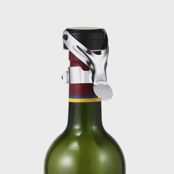 Flaskpropp för vin och champagne, 2-pack black