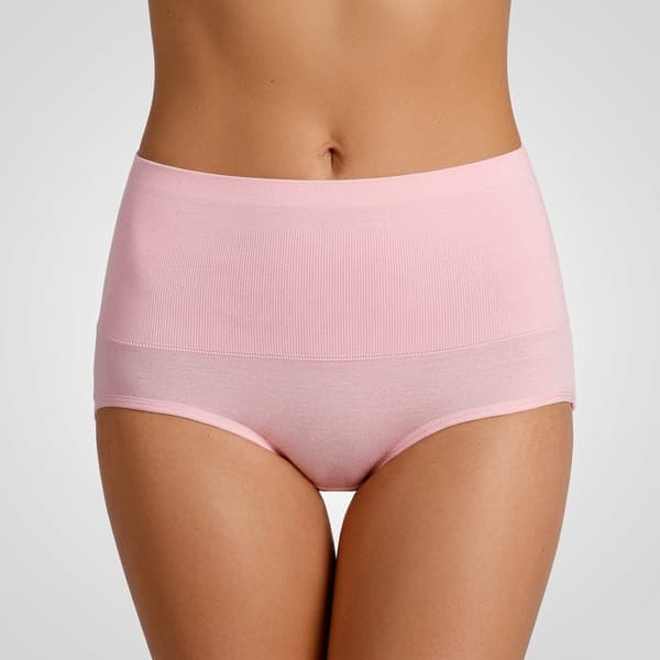 Plus size-trosor med hög midja, 4-pack light pink Euro XS