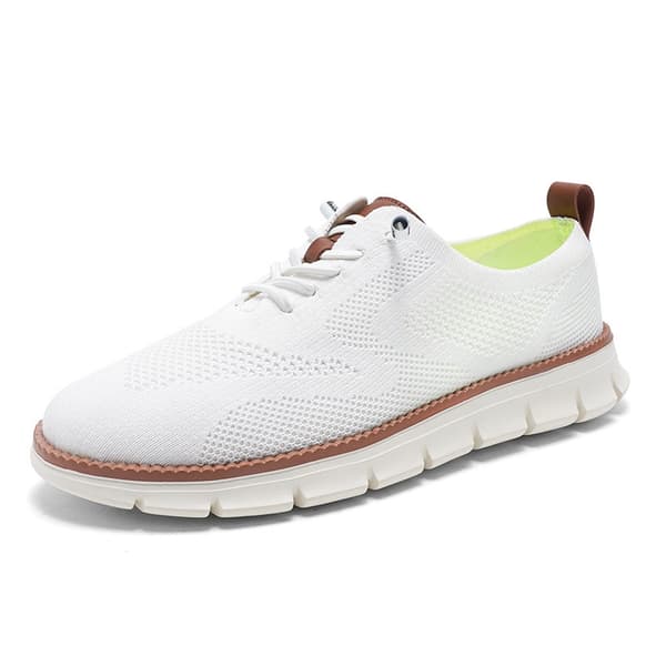 Casual sneakers för män i mesh white