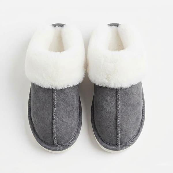 Varmfodrade innetofflor - unisex mjuka tofflor ivory EU 43-44