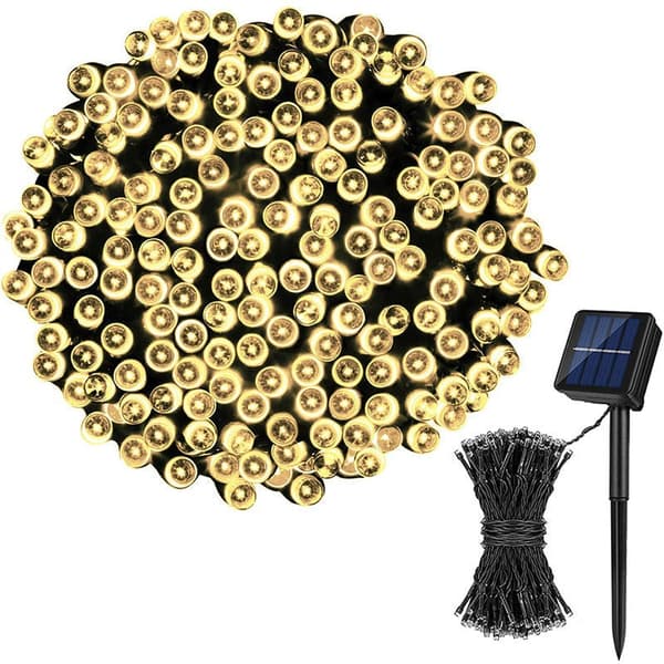 Solenergidrivna utomhus LED-ljussträngar Blue 12m