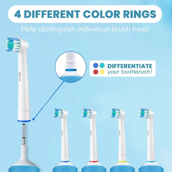 Utbytesborsthuvuden till Oral-B-tandborste – 4-pack