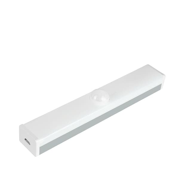 Trådlös USB-uppladdningsbar lampa med rörelsesensor warm white 15cm