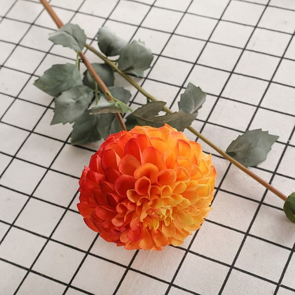 Konstgjorda dahlia bukett – 2-pack orange
