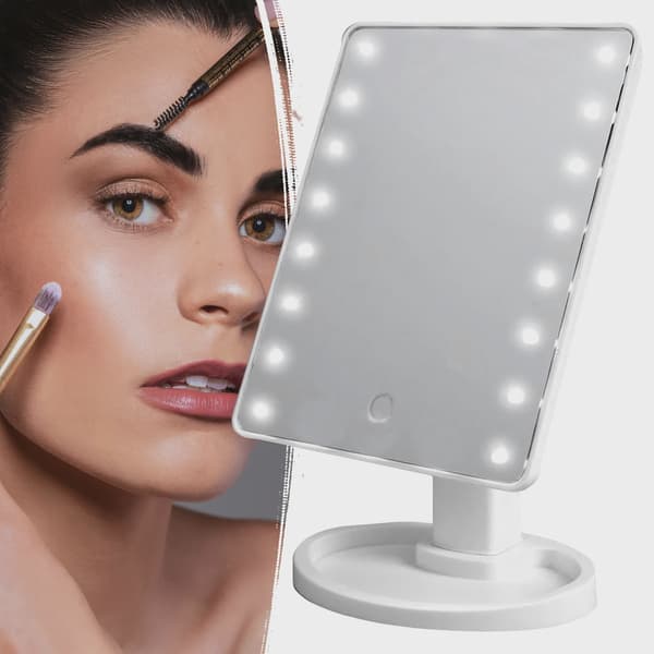 Sminkspegel med LED-belysning white