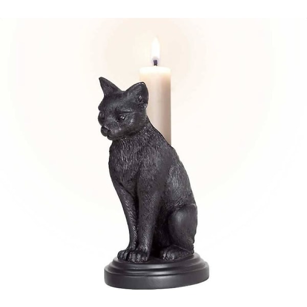 Alchemy England - Fausts Familiar - Gothic Decor Cat Decor Kynttilänjalka
