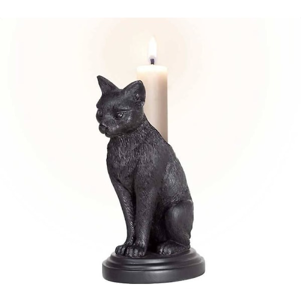 Alchemy England - Fausts Familiar - Gothic Decor Cat Decor Lysestake