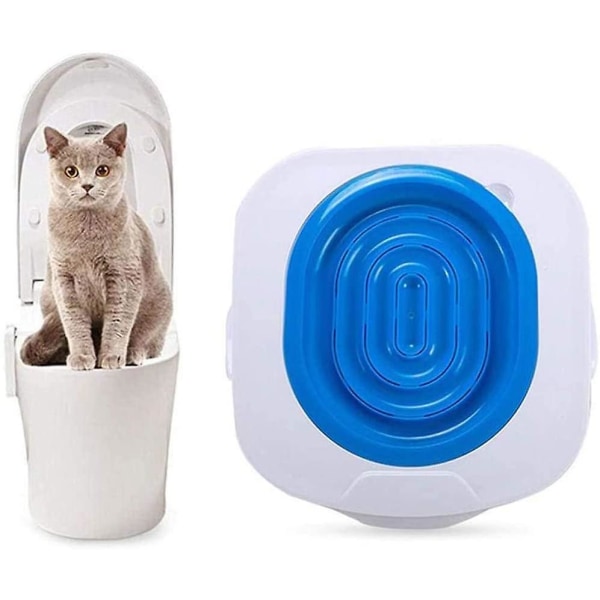 Cat toilet training mat Cat toilet training mat can put cat sandbox (blue)