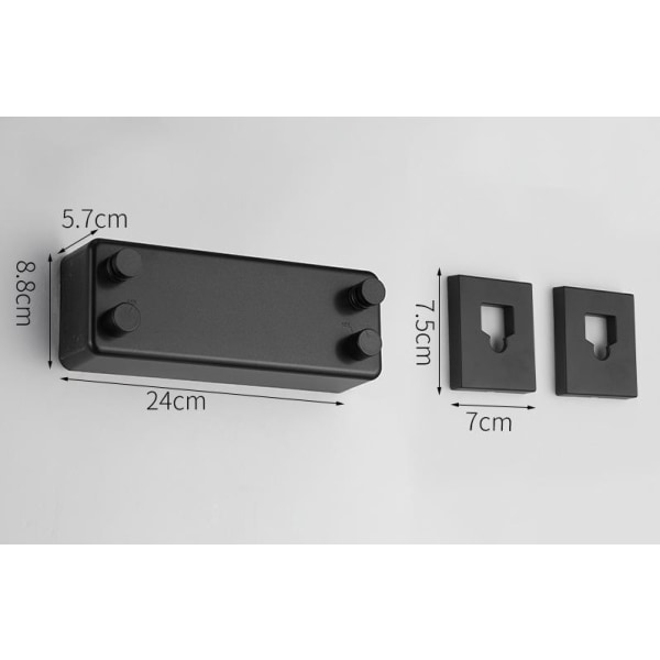 Usynlig indtrækkelig dobbelt reb til vægophæng med tyk rustfri ståltråd til tørring af tøj - reblængde op til 4,2 m, maks. 1,5 kg*2, 1 stk.