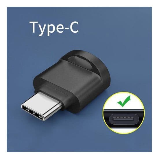 USB Typ C OTG-adapter Höghastighetskortläsare - Stöder TF/Micro SD-kort - Plug and Play