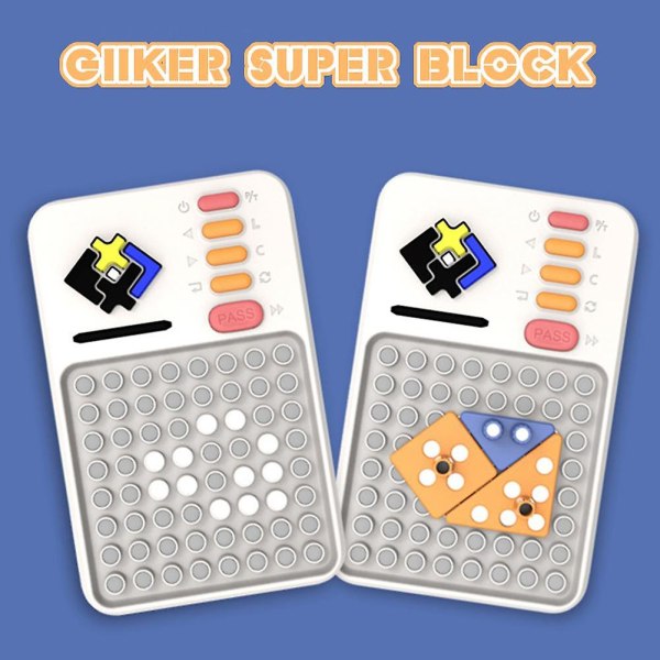 Giiker Super Block Byggepuslespill Klotski Leker Logisk Barn Leker Utdannings Trening