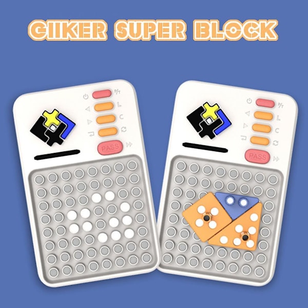 Giiker Super Block Byggpussel Klotski Leksak Logisk Barnleksak Pedagogisk Träning