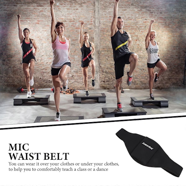 Mikrofonbälte, Mikrofonhållare, Justerbar Väska, Fitnessinstruktörers Mikrofonhållare