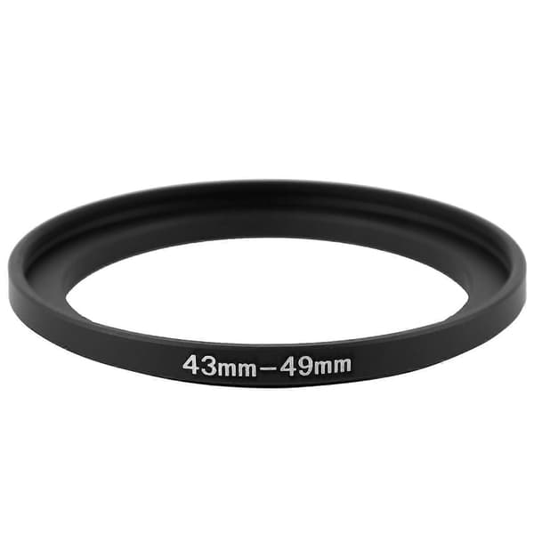 43mm til 49mm Metall Step Up Filter Ring Adapter for Kamera