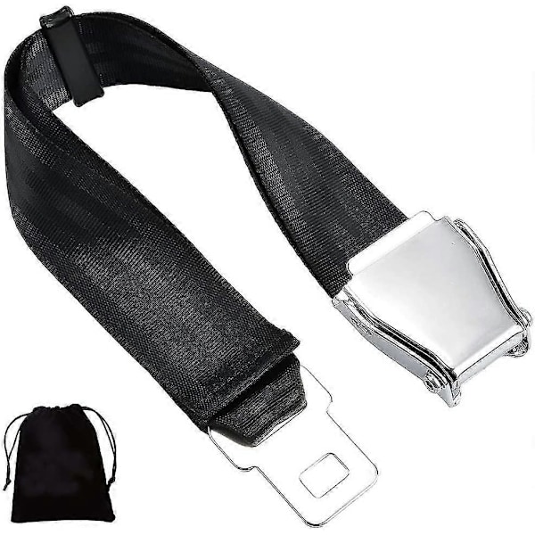 Bältesförlängare för flygplan, E4-certifierad, justerbar från 15,2 cm till 81,3 cm
