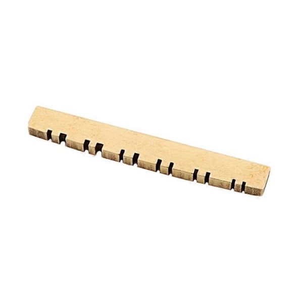 Slitsad Sadel i Mässing för 12-strängad Gitarr, Akustisk Gitarr, Delar och Tillbehör