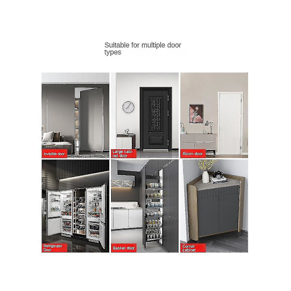 Heavy Duty Push Open Kabinet Hardware 8-Styks Magnetiske Push Låse og Dørlåse -SJL