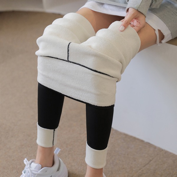 2023 Thermal leggingsit naisten paksunnetut läpinäkymättömät thermal thermal leggingsit talvi XL