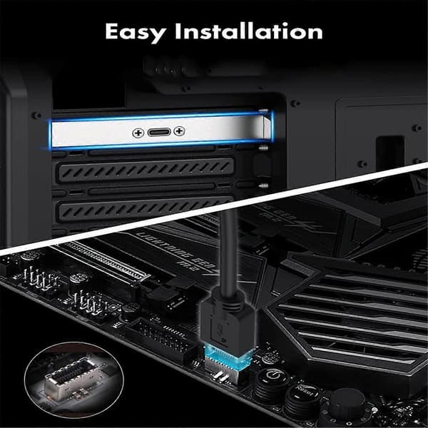 20 Gbps USB 3.2 Gen 2x2 USB-C -etupaneelisovitin