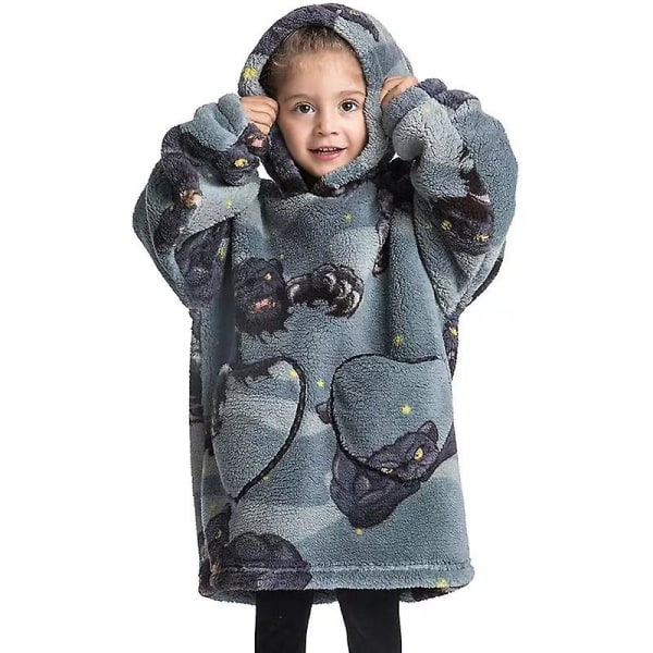 2023 Vinterpyjamas för barn Bekväm och varm tröja TV-filt för barn