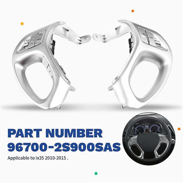For Ix35 2010-2015 Bil Multifunksjons Cruisekontroll Rattknapper med Bluetooth-knapp