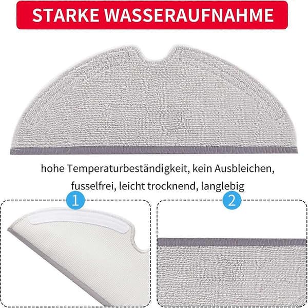 Moppeklude til Roborock Q5, Q5 Pro, Q5 Pro+, Q7, Q7Max, Q8Max og Q8Max+, E-serien, S5, S5 Max,