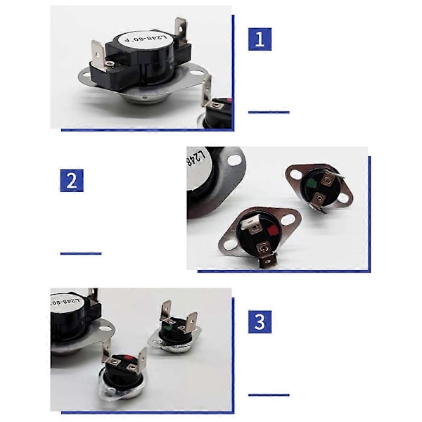 Torktumlare Termosäkring Termostat Kit för LA-1053 för AH2162282 Qp5