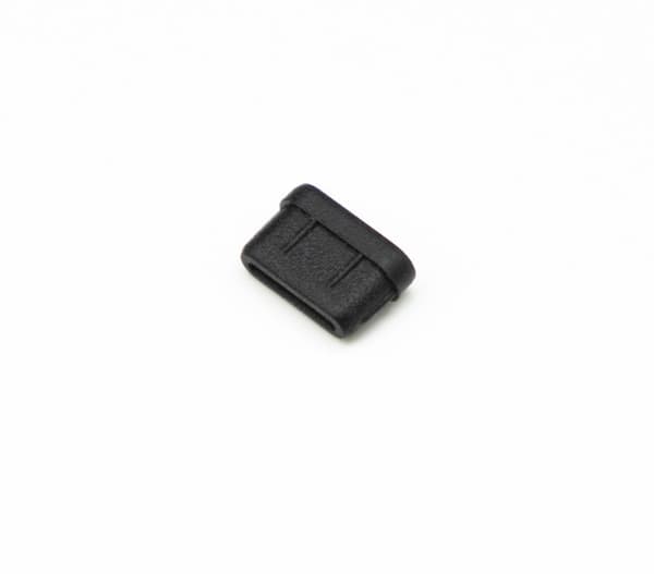 Støvbeskyttelse til USB-C-porte, 4-pak sort