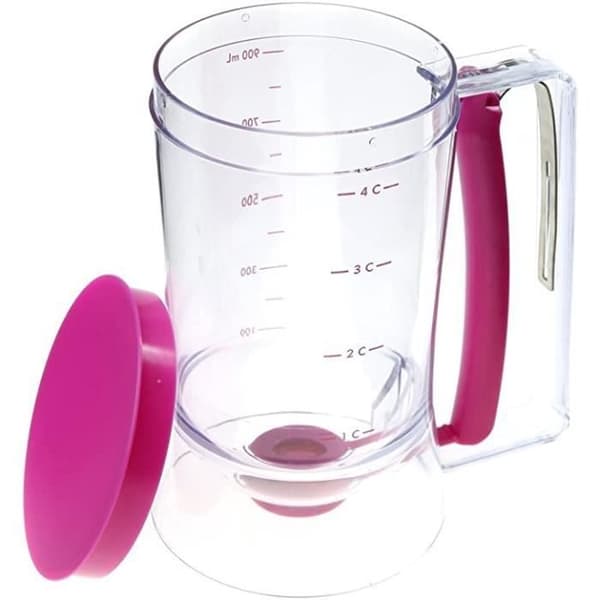 Plastdegdispenser för tårtor - 4 koppars kapacitet - Diskmaskinssäker