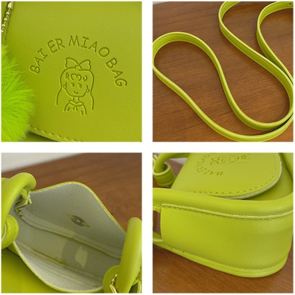 Enkel nisjedesign messenger bag hånd underarm bag grønn