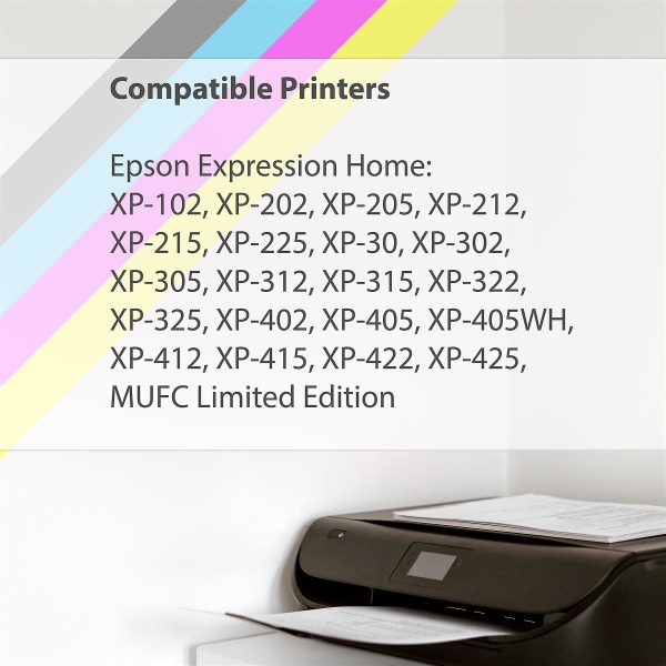 4 cyan blækpatroner til erstatning af Epson T1812 (18XL-serien) Kompatibel/ikke-OEM fra Go Inks